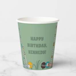 Croquet Set, Game Custom Outdoor Party Pappbecher