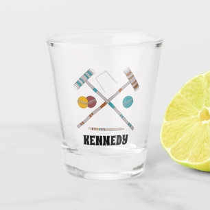 Croquet Set, Lawinen Personalisiert Schnapsglas