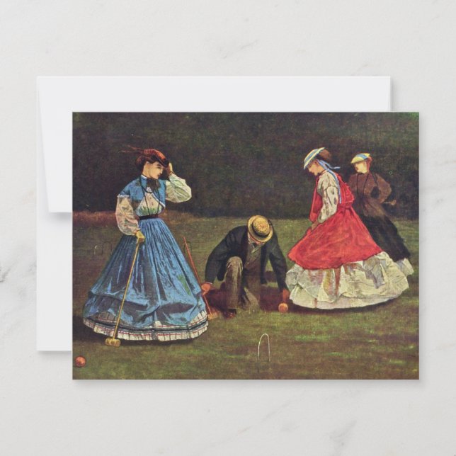Croquet von Homer Winslow (beste Qualität) (Vorderseite)