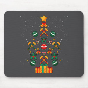Croquet-Weihnachtsbaum Xmas Mousepad