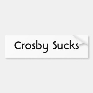 Crosby ist zum Kotzen Autoaufkleber