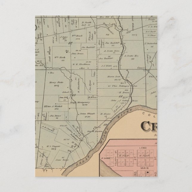Crosby, Ohio Postkarte (Vorderseite)