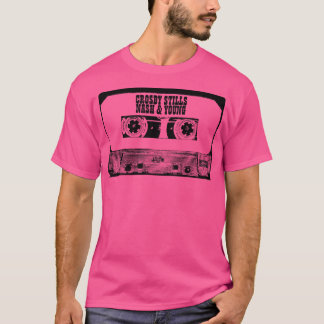 Crosby Stills Nash Young Cassette Tape T-Shirt
