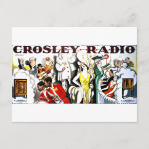 Crosley Radio Postkarte