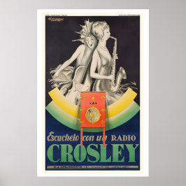 Crosley Radio Vintage Advertising Poster by