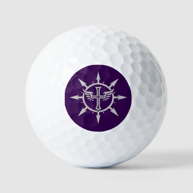 "Cross and Wings Emblem" Golf Balls Golfball (Vorderseite)