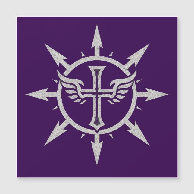 "Cross and Wings Emblem" Magnet (Vorderseite)