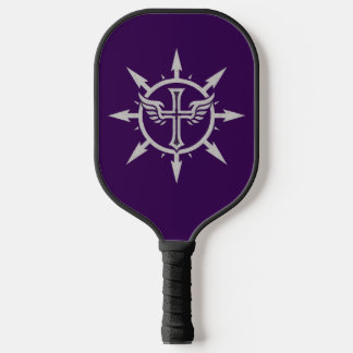 Cross and Wings Emblem Pickleball Schläger