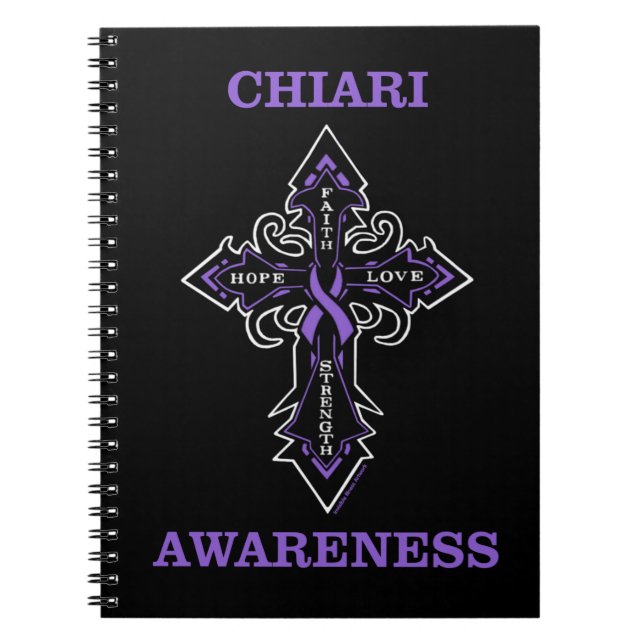 Cross/Awareness..Chiari Notebook Notizblock (Vorderseite)