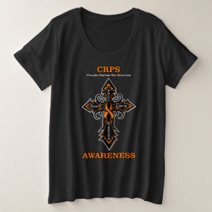 Cross/Awareness.. CRPS Große Größe T-Shirt