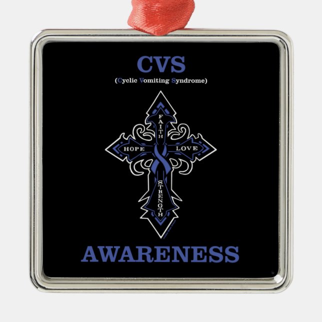 Cross/Awareness..CVS Ornament Aus Metall (Vorne)