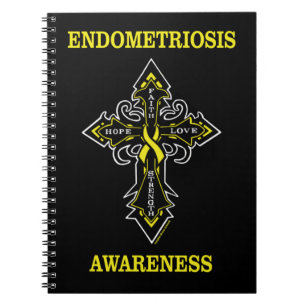 Cross/Awareness..Endometriosis Notebook Notizblock