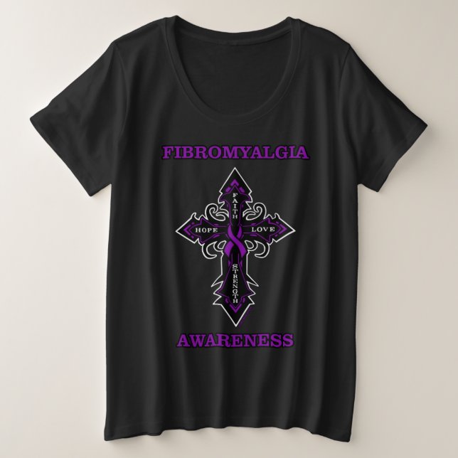 Cross/Awareness...Fibro T - Shirt (Design vorne)