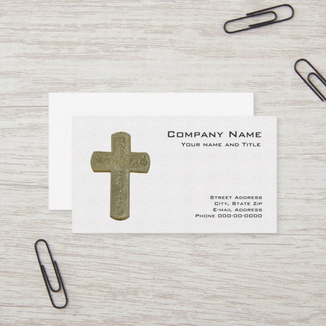 Cross-Business-Card Visitenkarte (Vorderseite/Rückseite Beispiel)