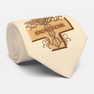 Cross Caduceus Doctor Krawatte