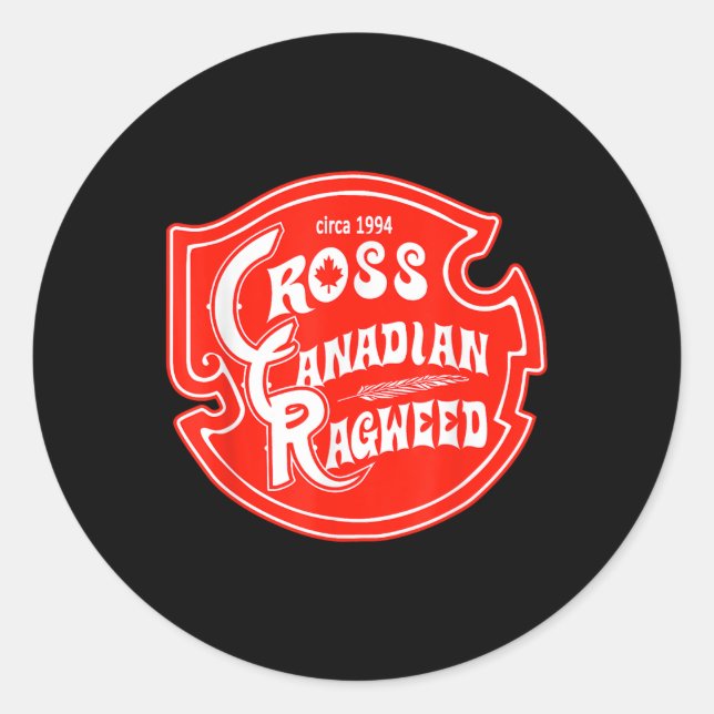 Cross Canadian Ragweed Runder Aufkleber (Vorderseite)