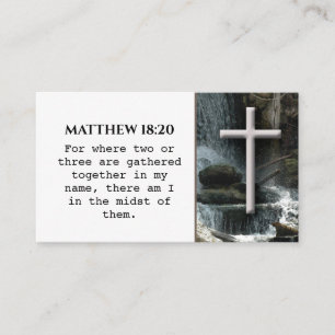 Cross Christlich BIBLE Verse Business Card Visitenkarte