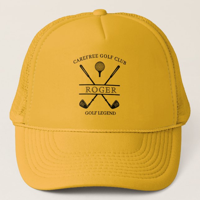 Cross Club Golf Name Golf Hat Truckerkappe (Vorderseite)
