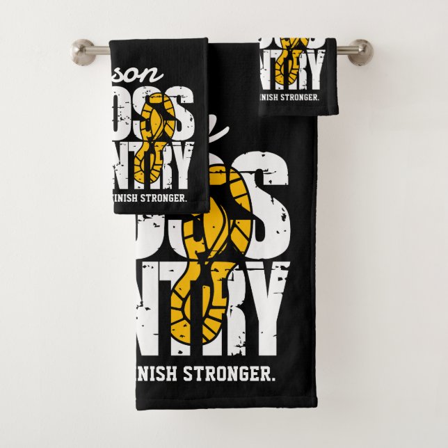 Cross Country ADT TEXT Runner, der Team Player läu Badhandtuch Set (Insitu)