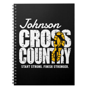 Cross Country ADT TEXT Runner, der Team Player läu Notizblock