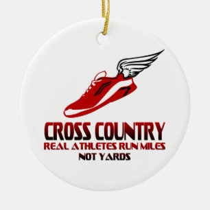 Cross Country-Betrieb Keramik Ornament