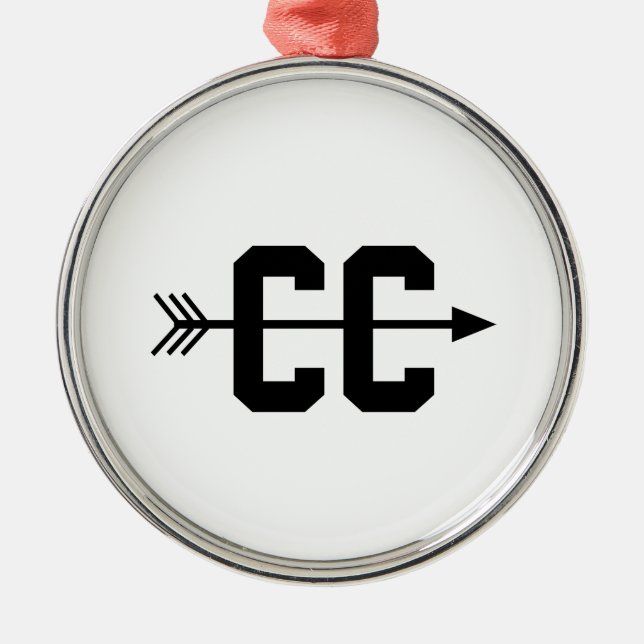 Cross Country cm Silbernes Ornament (Vorne)