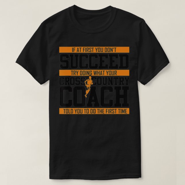 Cross Country Coach track running gift for men wom T-Shirt (Design vorne)