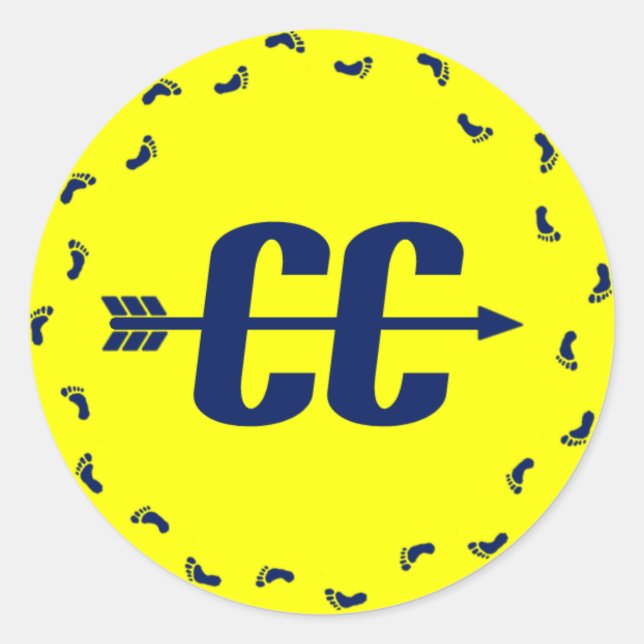 Cross Country Fee Runder Aufkleber (Vorderseite)