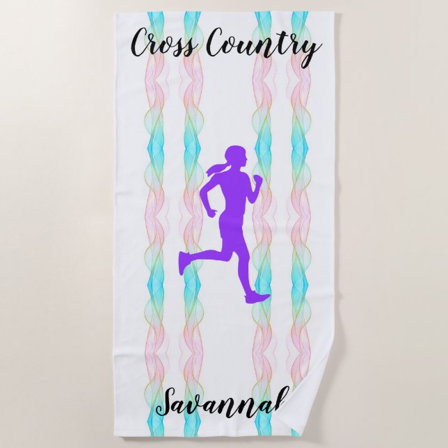 Cross Country Girls Swirl Strandtuch (Vorderseite)