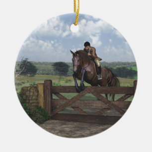 Cross Country - Jumping Horse Ornament