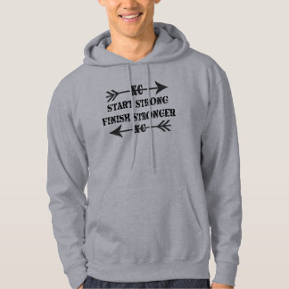 Cross Country-Läufer-Anfangsstarker Hoodie