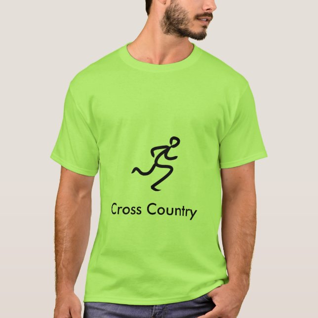 Cross Country-Läufer T-Shirt (Vorderseite)