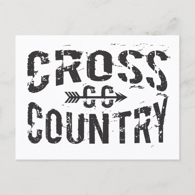 Cross Country mit Postcard Postkarte (Vorderseite)