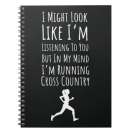 Cross Country Ornaments Running Runner Team XC Notizblock