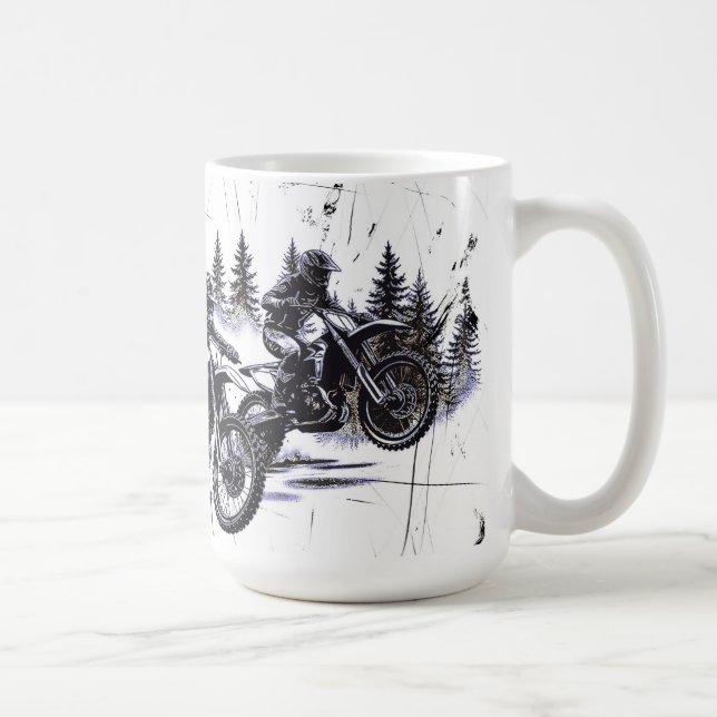 Cross Country Racing - Motocross Racing Kaffeetasse (Rechts)