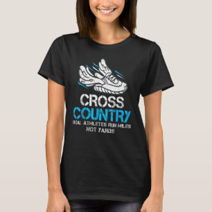 Cross Country Real Athleten führen Meilen Joggen C T-Shirt