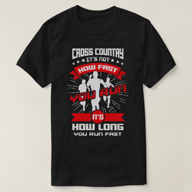 Cross Country Runner Geschenk T-Shirt (Design vorne)