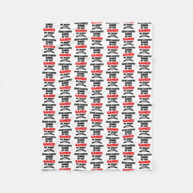 Cross Country Runner Lieben spielen Videospiele Fleecedecke (Vorderseite)