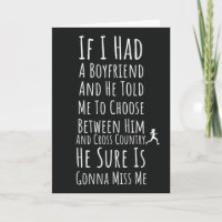 Cross Country Running Cards Runner Typografy XC