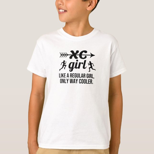 Cross Country Running Girl XC Cross Country Runner T-Shirt (Vorderseite)