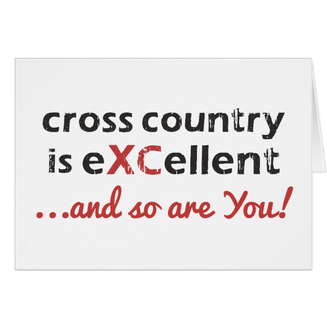 Cross Country Running ist © eXCellent Card (Vorderseite (Horizontal))
