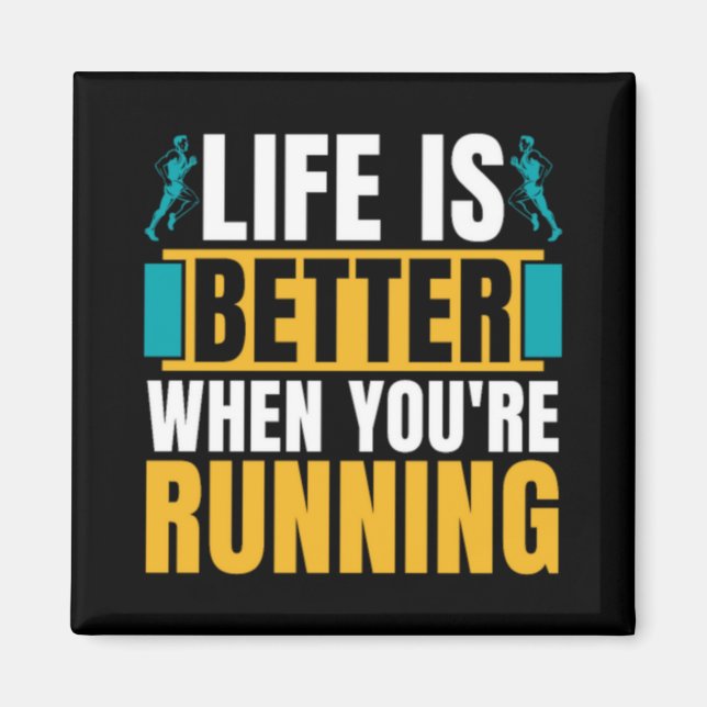 Cross Country Running Life Is Better When Athletic Magnet (Vorne)