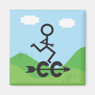 Cross Country Running Magnet