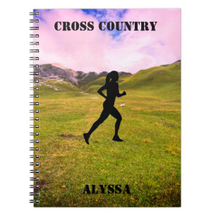 Cross Country Running Notebook Notizblock