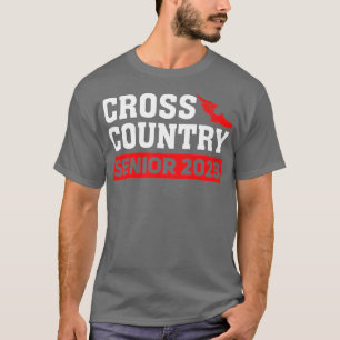 Cross Country Running Team Red Senior 2023 Class T-Shirt