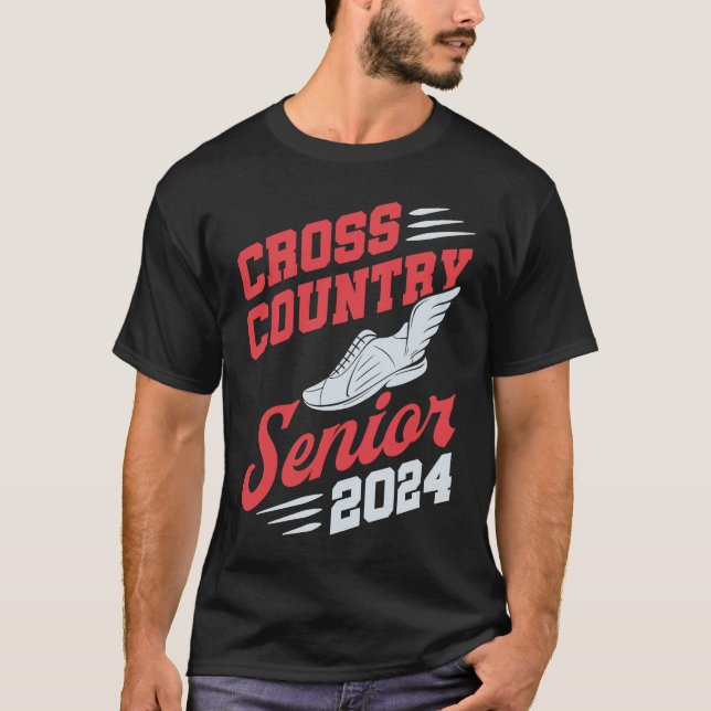 Cross Country Senior 2024 Runner Graduation Senior T-Shirt (Vorderseite)