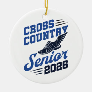 Cross Country Senior 2026 XC Runner Keramik Ornament