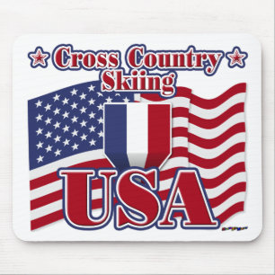 Cross Country Ski USA Mousepad