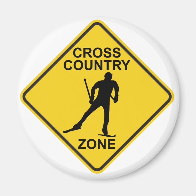 Cross Country Ski Zone Magnet (Vorne)