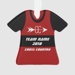 Cross Country Team, das Shirt läuft Ornament